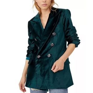 Free People Ashby Velvet Blazer